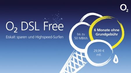 O2 Dsl Free Dsl Tarif Mit 50 Mbit S Ohne Drossel 6 Monate Gratis